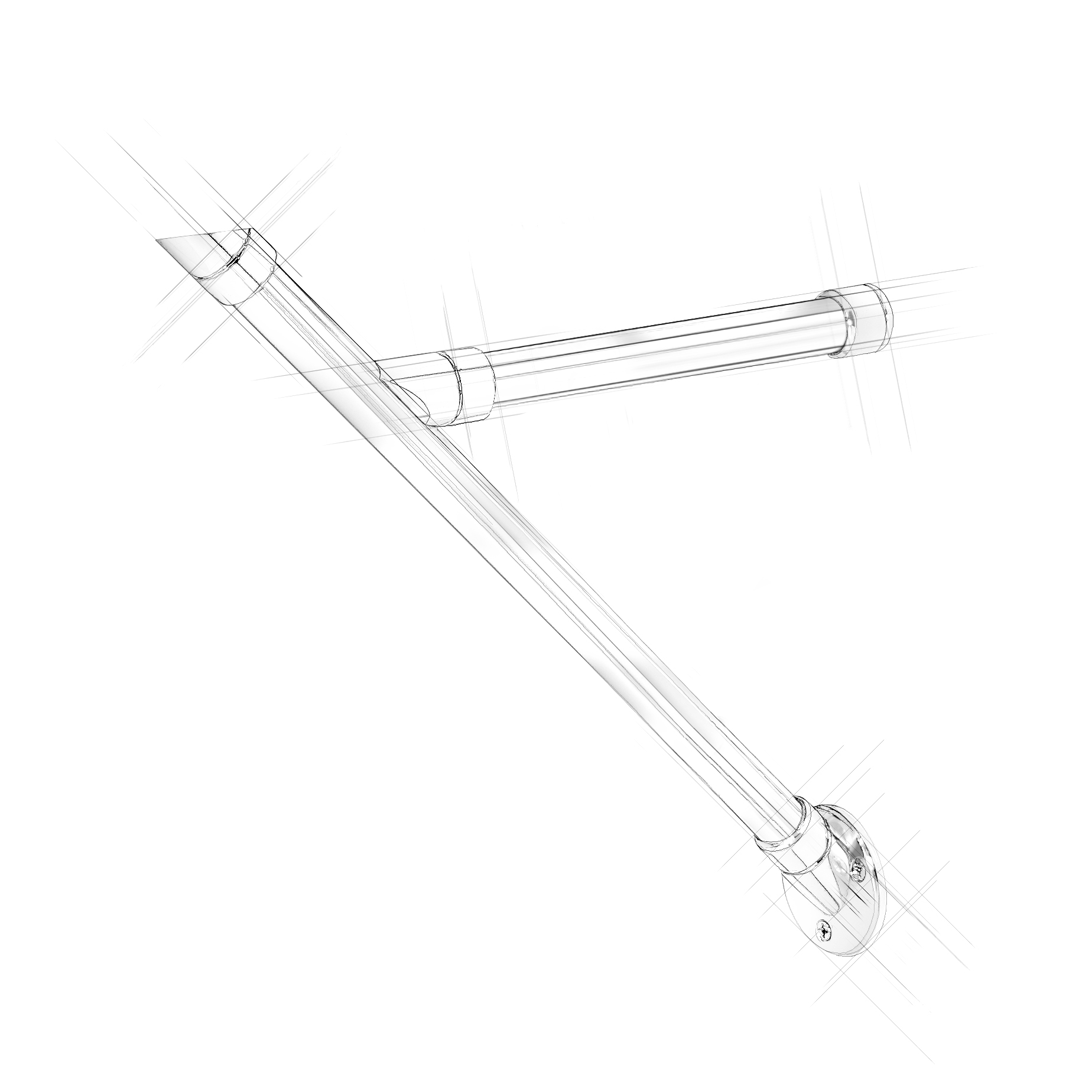 Architectural sketch of an Apex style Wall Mount