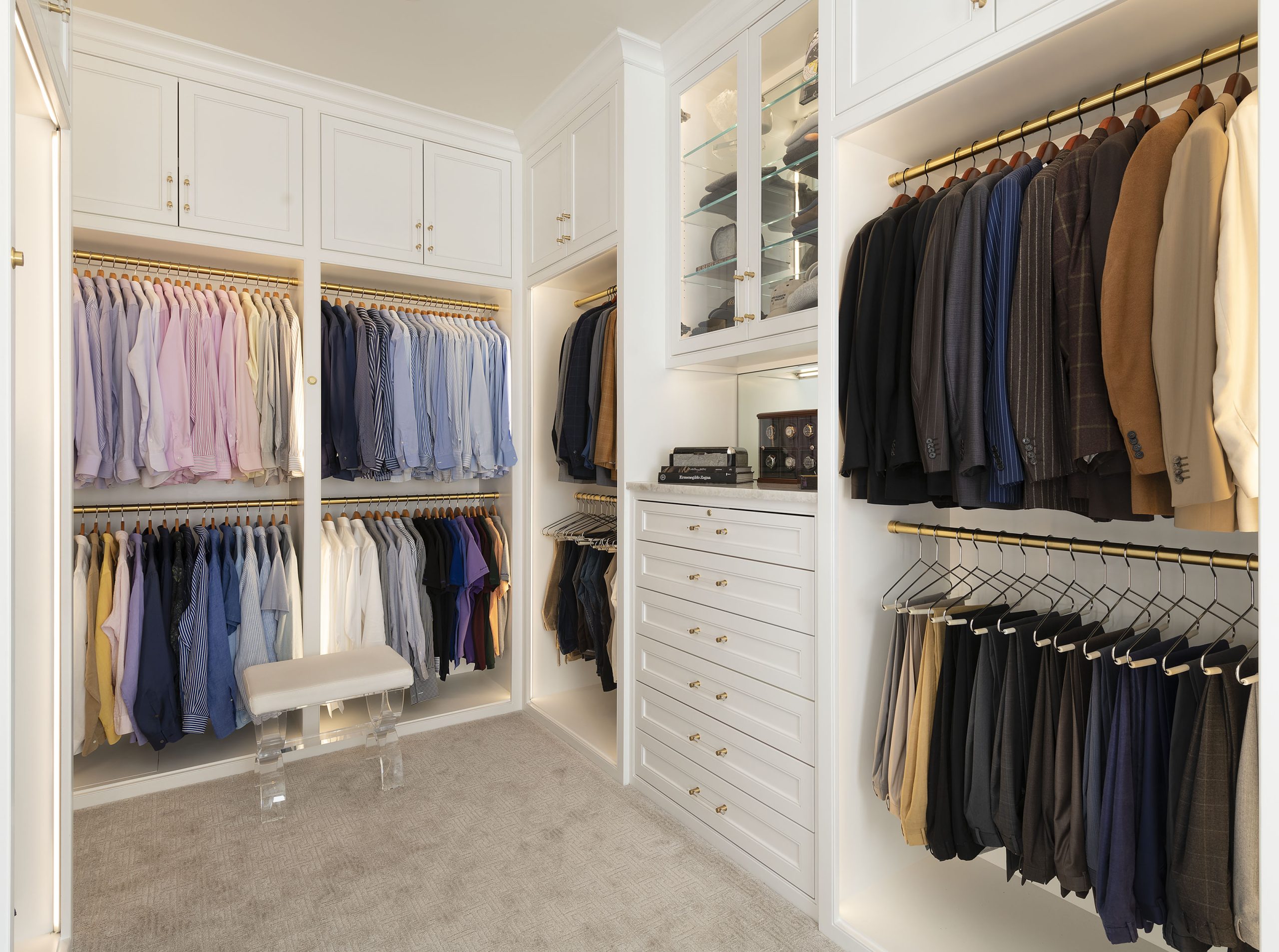 Closet Rods with Concealed-Screw mounts