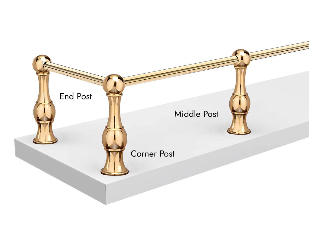 Traditional style Gallery Rail Posts