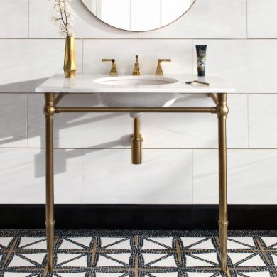 A Modern style Vanity in Oil Rubbed Bronze