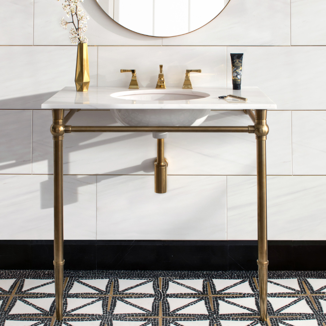 A Modern style Vanity in Oil Rubbed Bronze