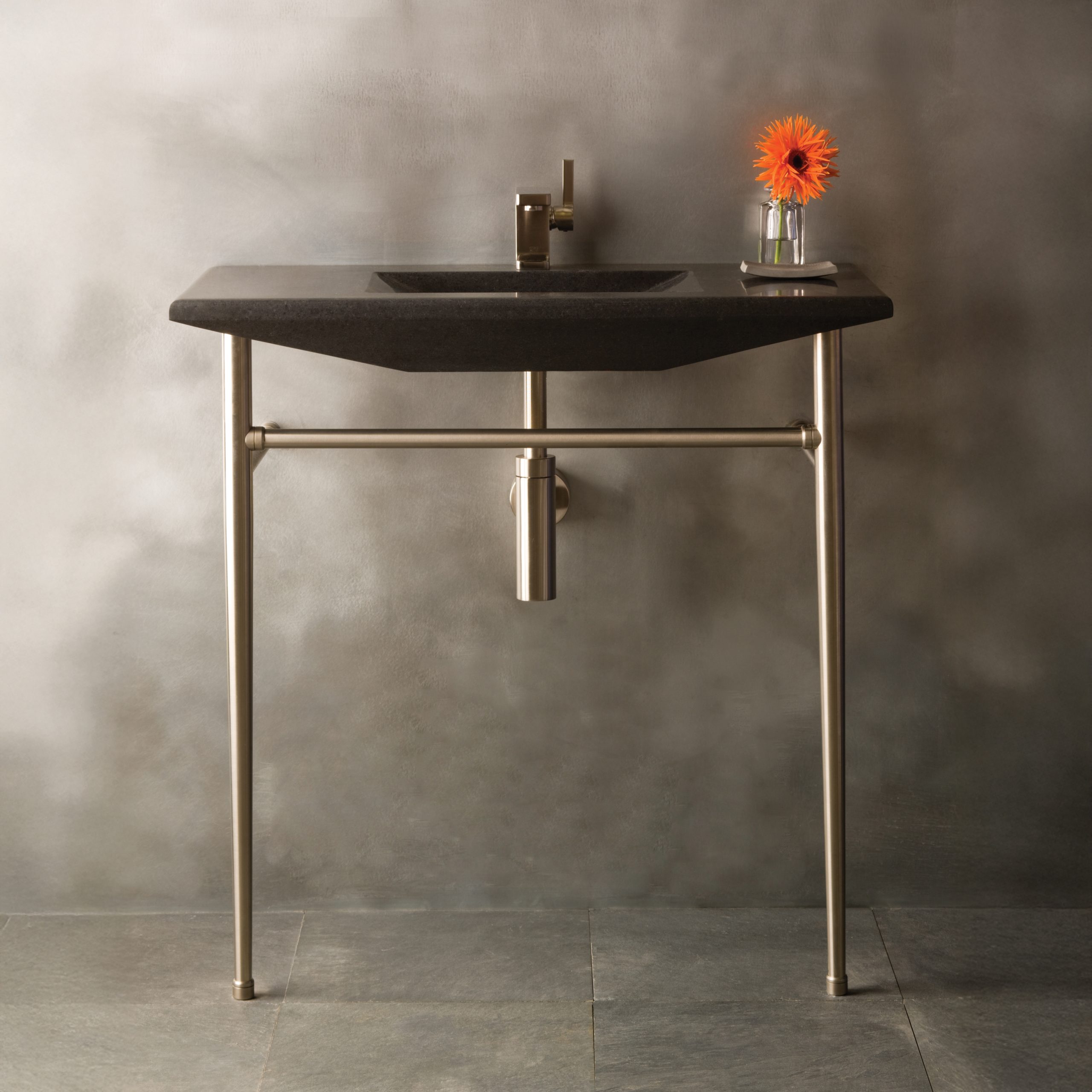 Minimal style Leg System in satin nickel