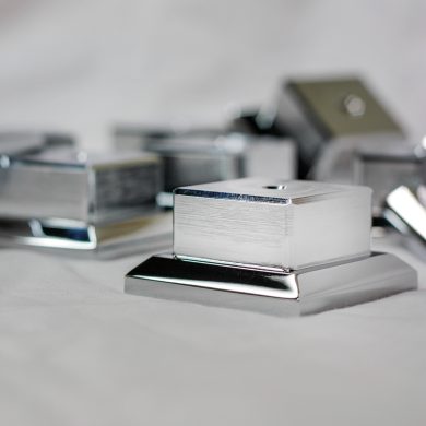Detail of Square style Vanity Legs Foot component