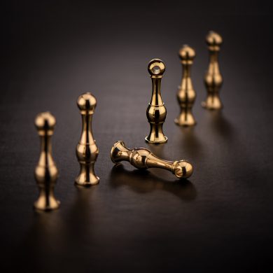 Traditional style Gallery Rail Posts in polished brass
