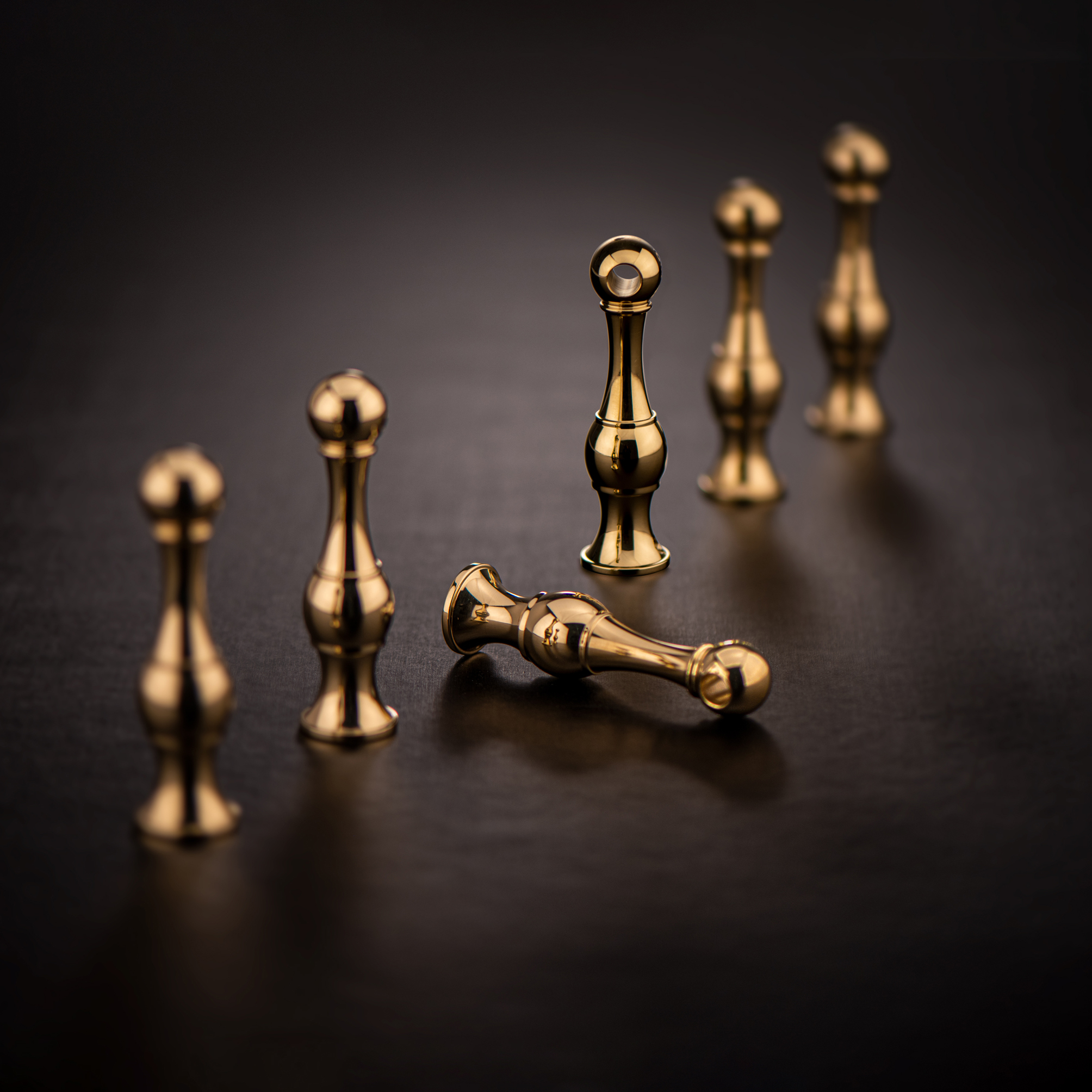 Traditional style Gallery Rail Posts in polished brass