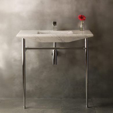 Minimal style Leg System in polished nickel