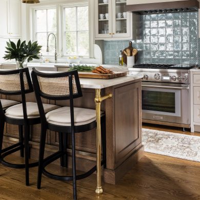 Bun Foor style Designer Kitchen Legs in polished brass