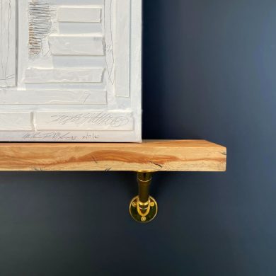Apex style Shelving Bracket and wood shelf