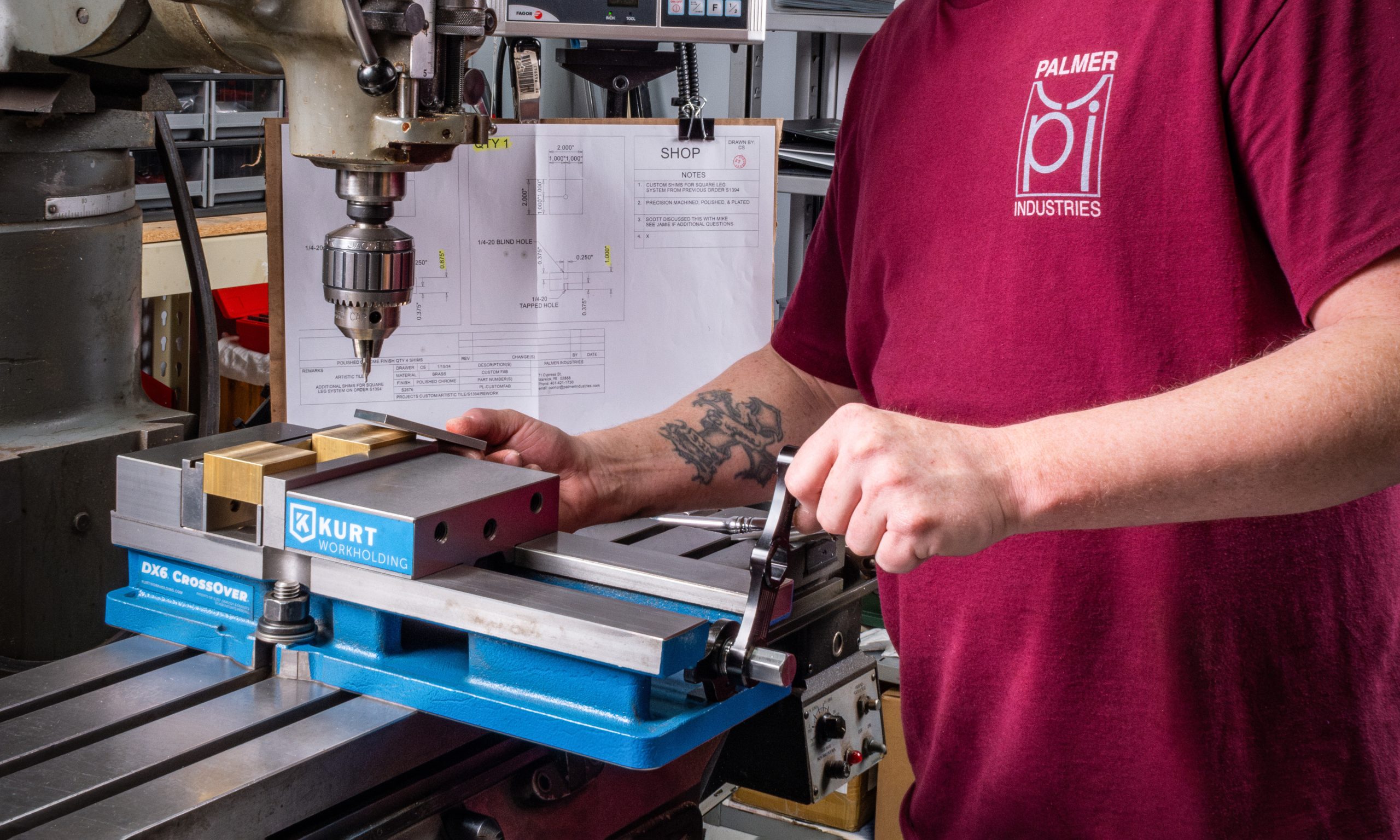 A milling machine operation at Palmer