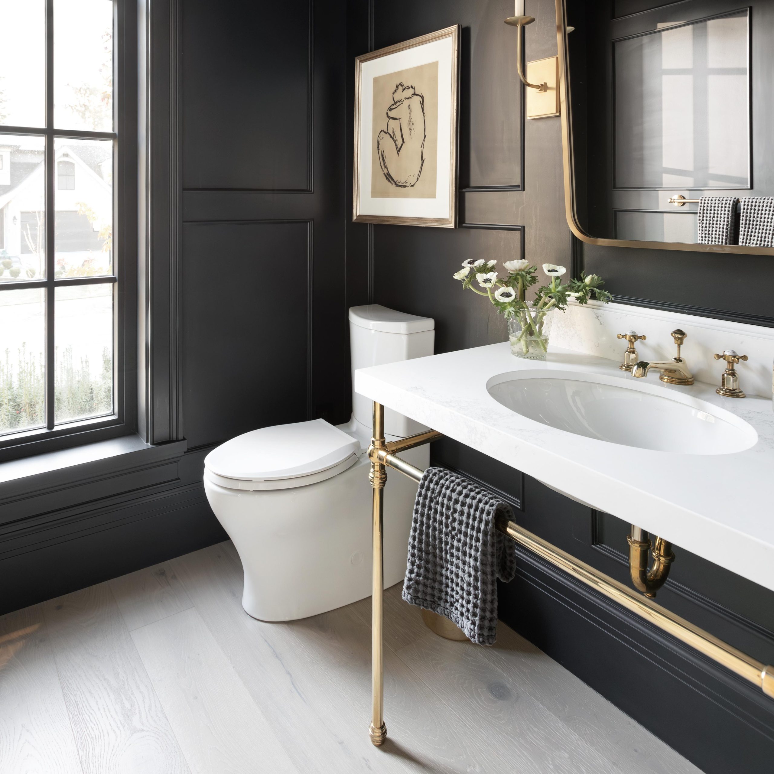 Decorative Collar style vanity Sink Legs in polished brass