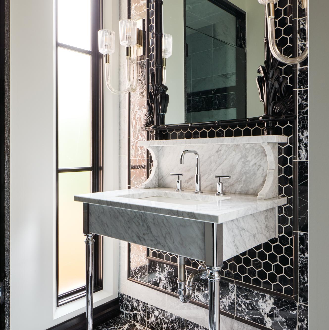 Providence style Vanity Leg System in polished chrome