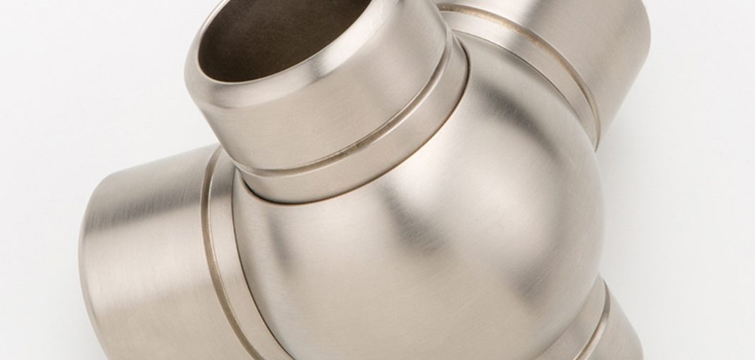 Satin Finished Palmer side outlet Tee connector component