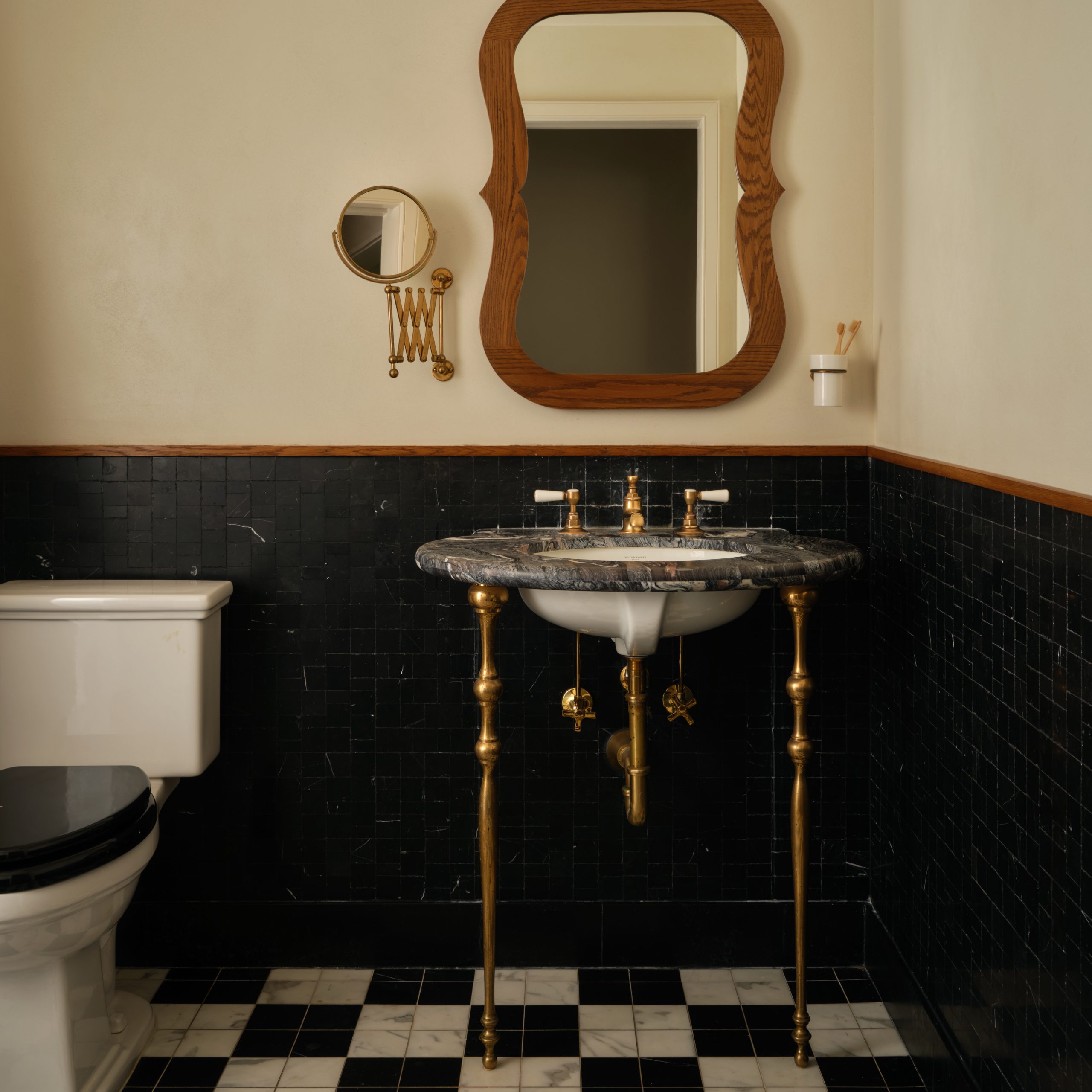 Soho style Vanity Leg System in vintage bathroom