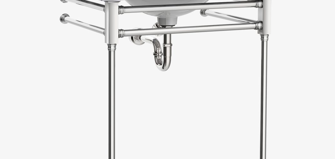Capital style Vanity Leg System in polished nickel