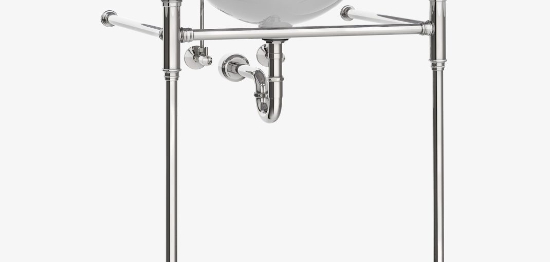Westport style Vanity Leg System in polished nickel