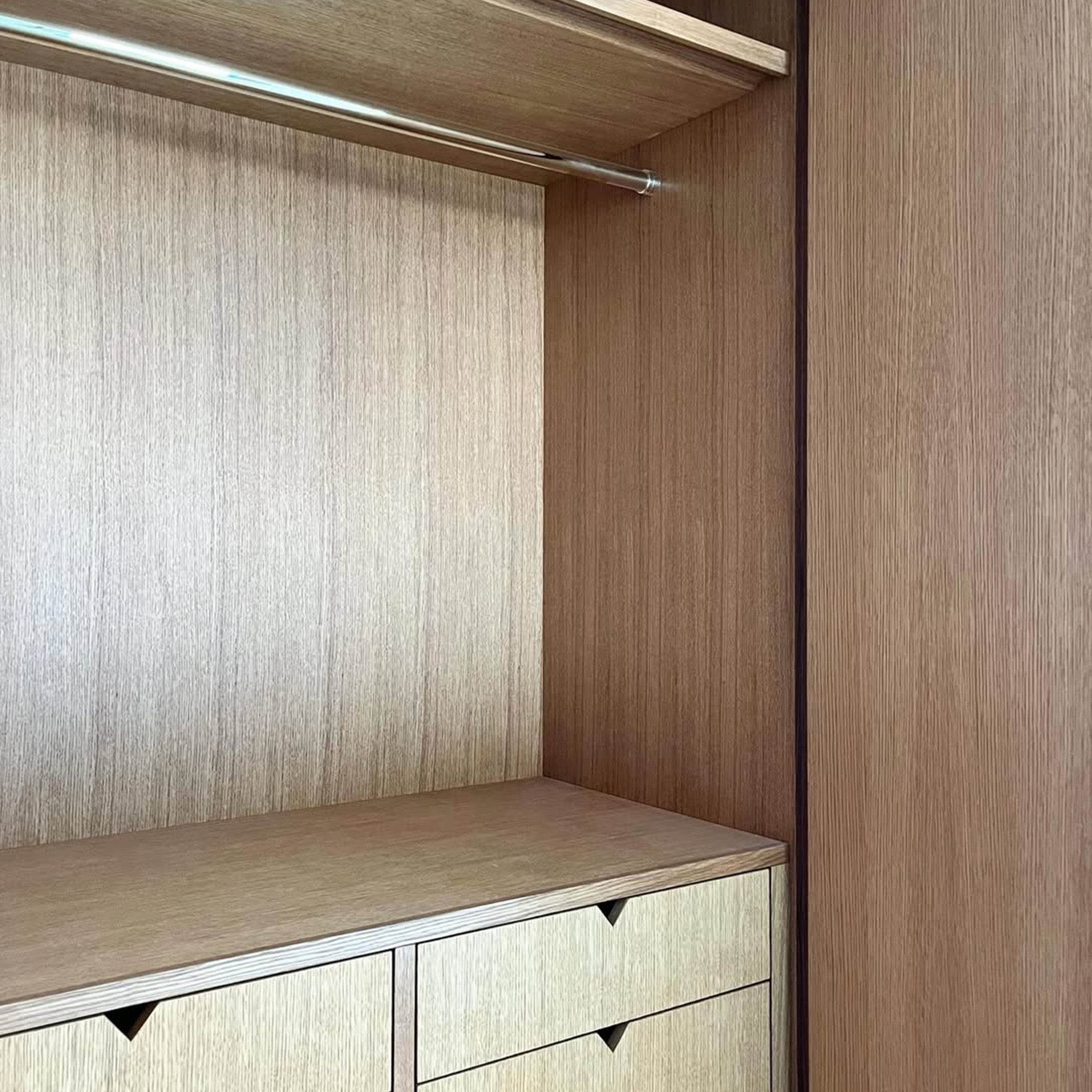 Chrome Closet Rod with Concealed Screw mountings